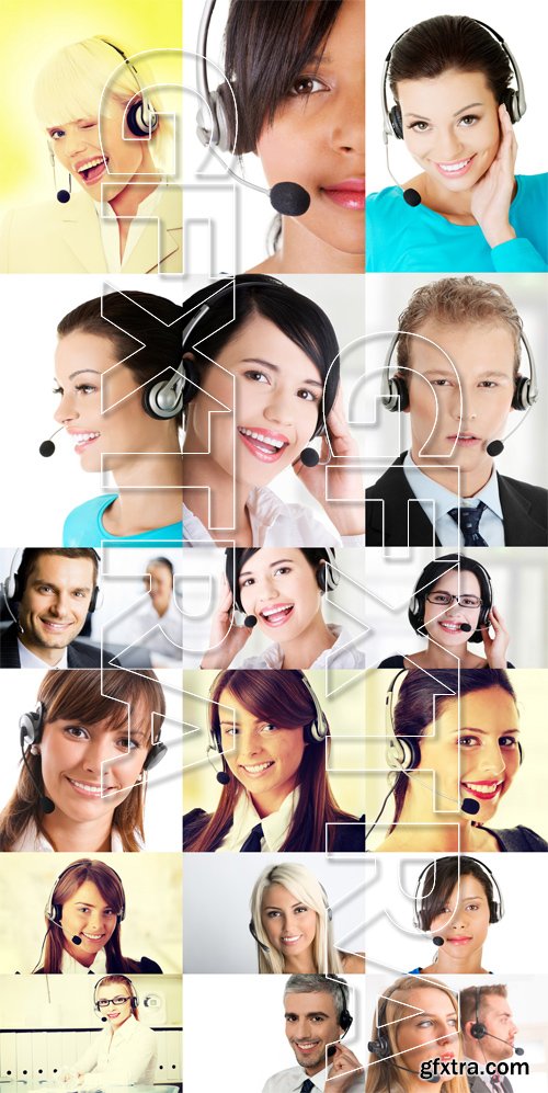 Stock Photos - Customer support operator 4, 25xJPG