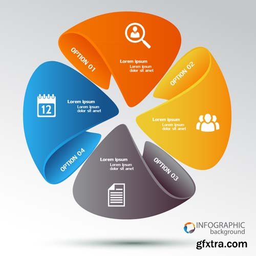 3D infographics business concept, 25xEPS