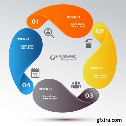 3D infographics business concept, 25xEPS