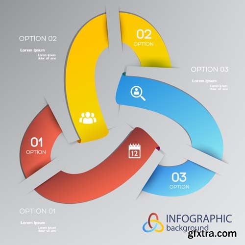 3D infographics business concept, 25xEPS