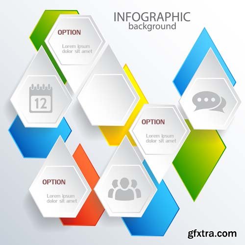 3D infographics business concept, 25xEPS