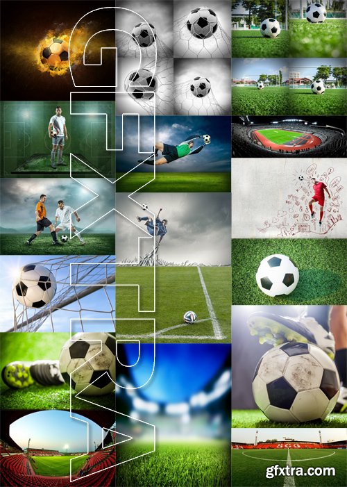 Stock Photos - Football, Soccer, 25xJPG