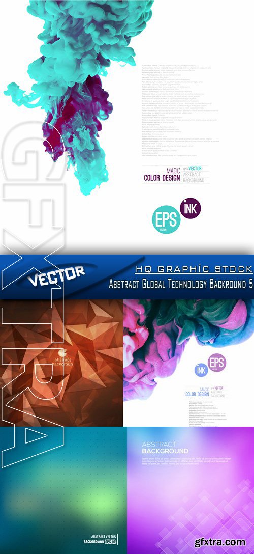 Stock Vector - Abstract Global Technology Backround 5