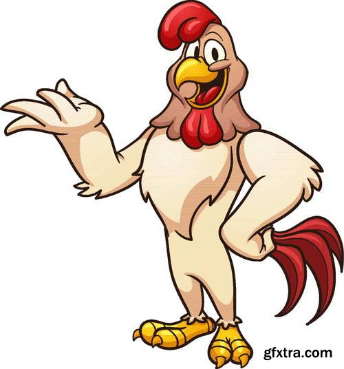 Creative Chicken Characters 24xEPS