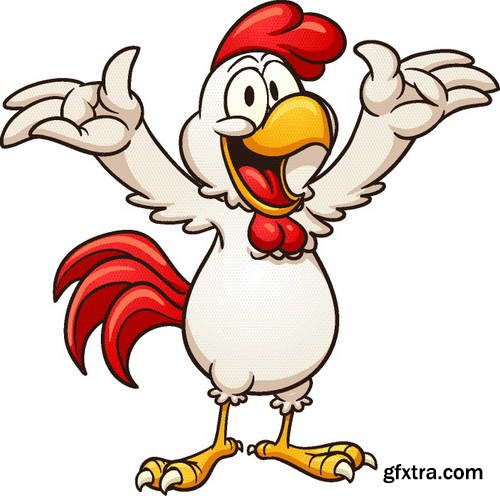 Creative Chicken Characters 24xEPS