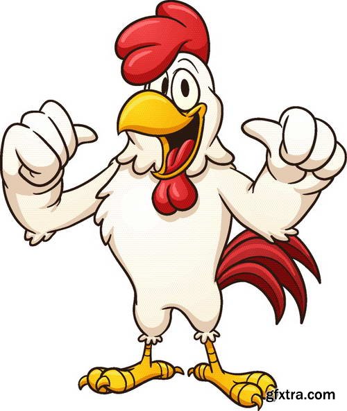 Creative Chicken Characters 24xEPS