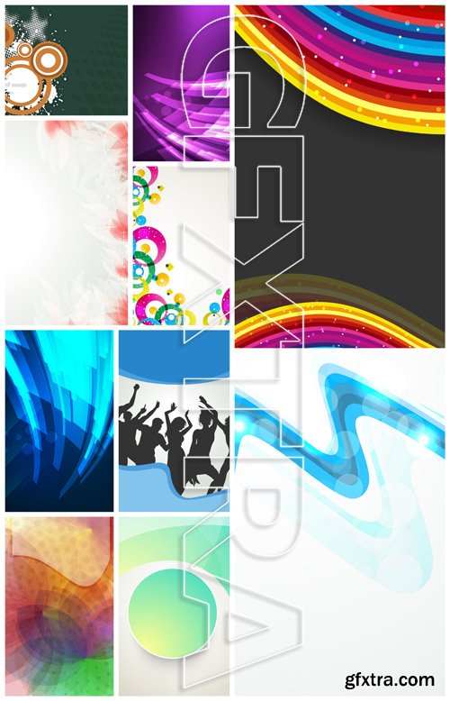 Abstract Backgrounds Vector Pack 4