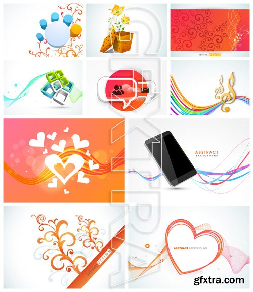 Abstract Backgrounds Vector Pack 30