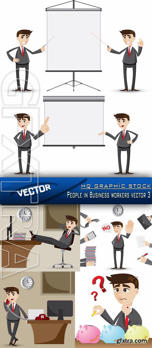 Stock Vector - People in Business workers vector 3