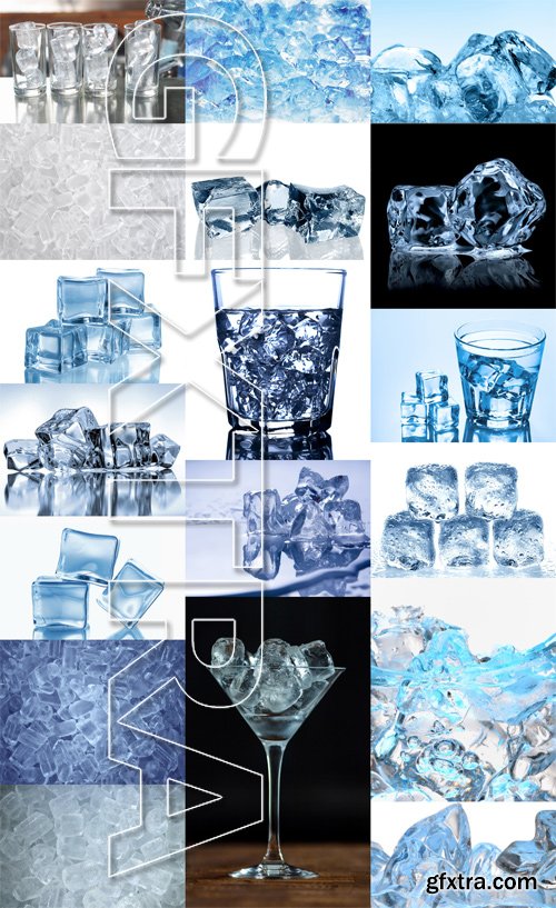 Stock Photos - Ice, water, 25xJPG