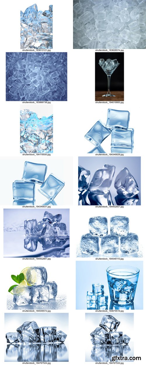 Stock Photos - Ice, water, 25xJPG