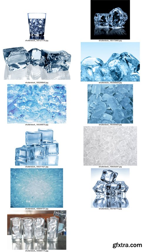 Stock Photos - Ice, water, 25xJPG