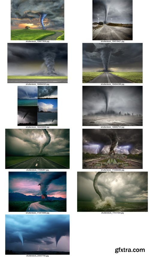 Stock Photos - Tornado, wind, whirlwind 2, 25xJPG