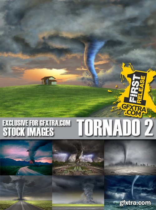 Stock Photos - Tornado, wind, whirlwind 2, 25xJPG