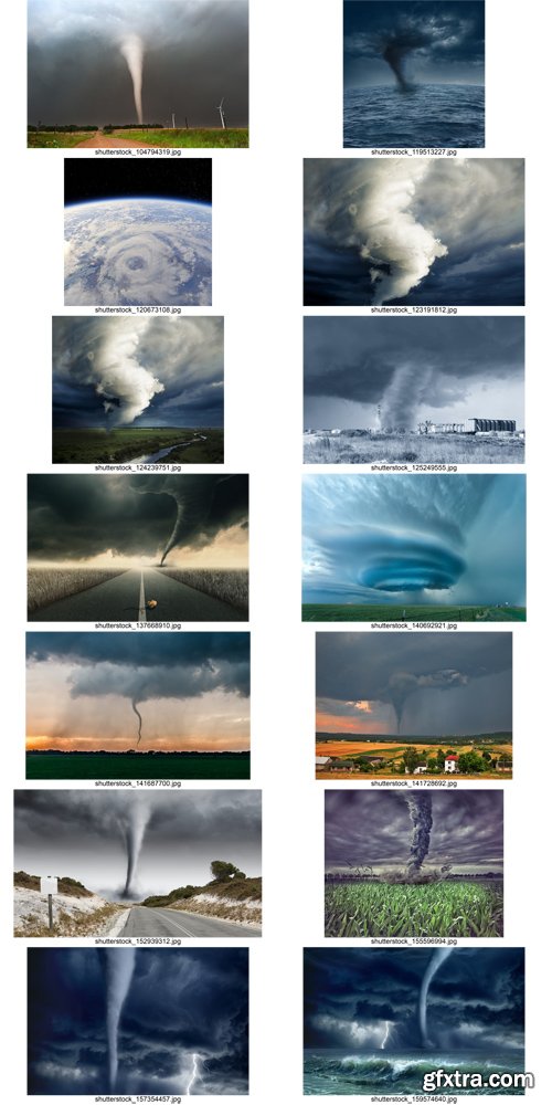 Stock Photos - Tornado, wind, whirlwind 2, 25xJPG