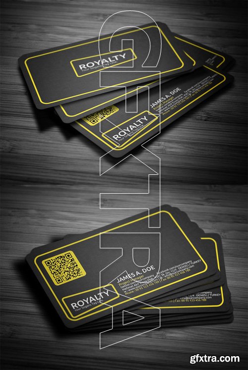 Yellow Corporate Business Card Template