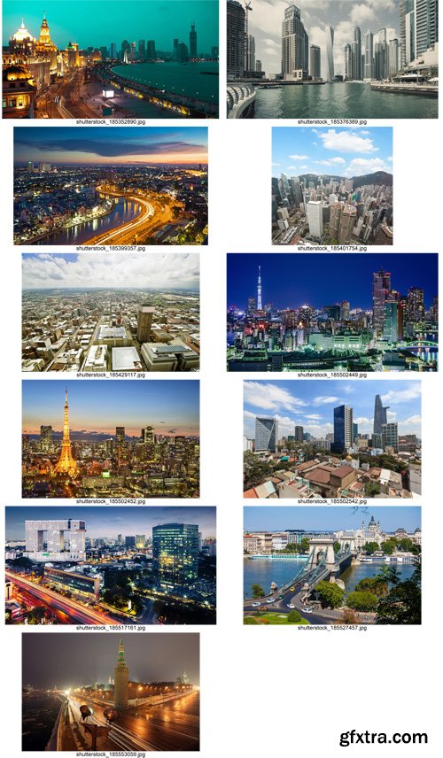 Stock Photos - World Cities 9, 25xJPG