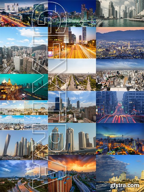 Stock Photos - World Cities 9, 25xJPG