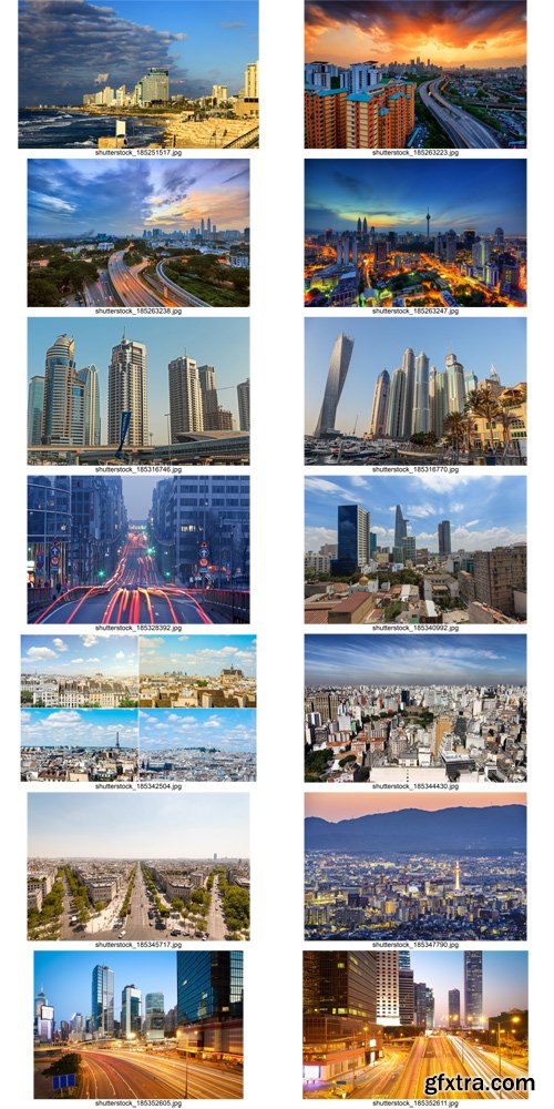 Stock Photos - World Cities 9, 25xJPG