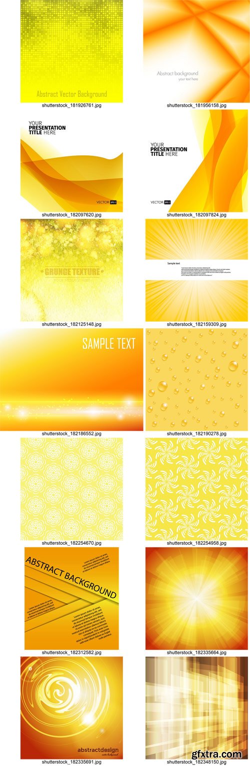 Stock Vectors - Abstract background yellow and orange, 25xEps