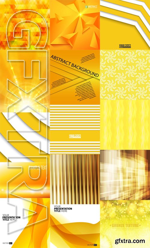 Stock Vectors - Abstract background yellow and orange, 25xEps