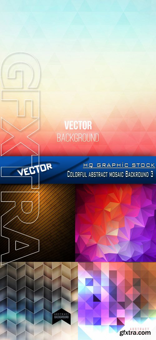 Stock Vector - Colorful abstract mosaic Backround 3