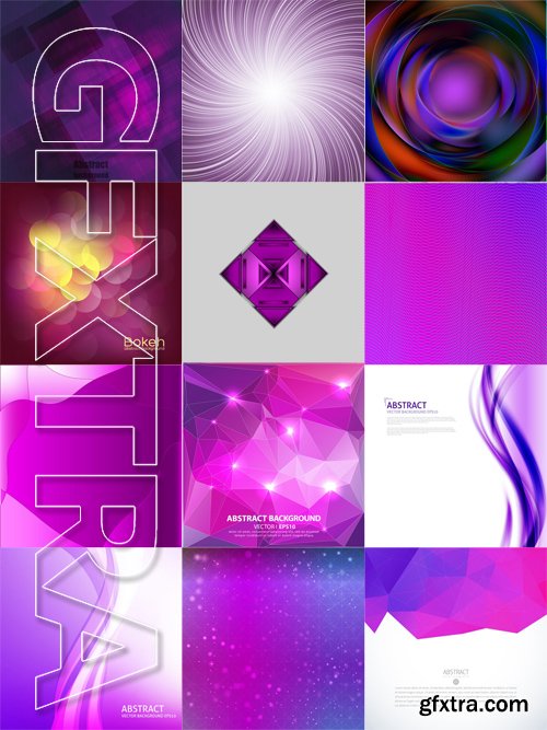 Stock Vectors - Purple abstract background, 25xEps