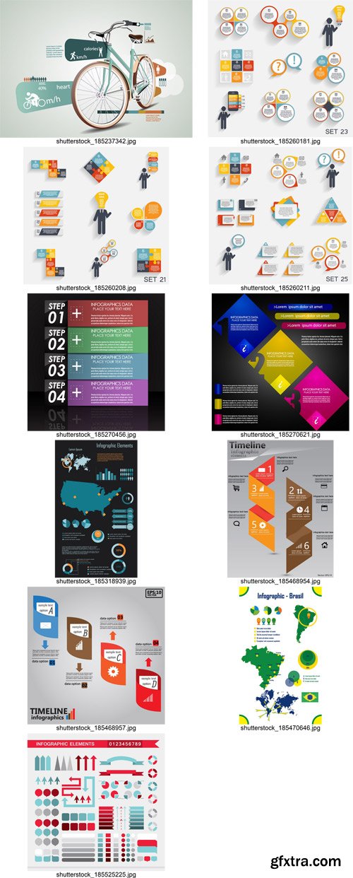 Stock Vectors - Infographics element 2, 25xEPS