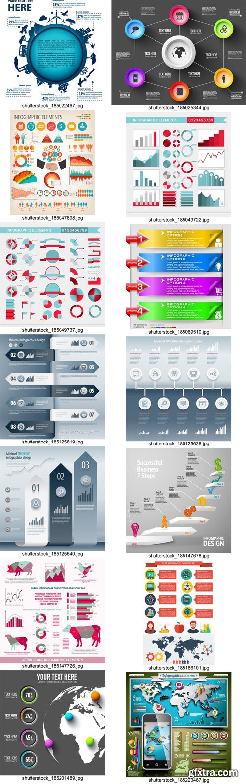 Stock Vectors - Infographics element 2, 25xEPS