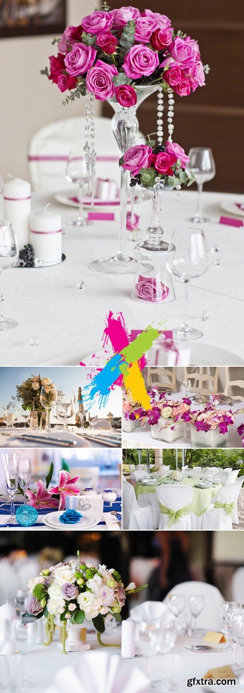 Stock Photo - Wedding Table Set