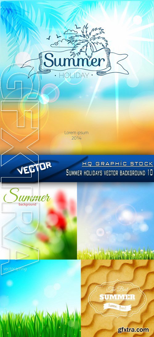 Stock Vector - Summer holidays vector background 10