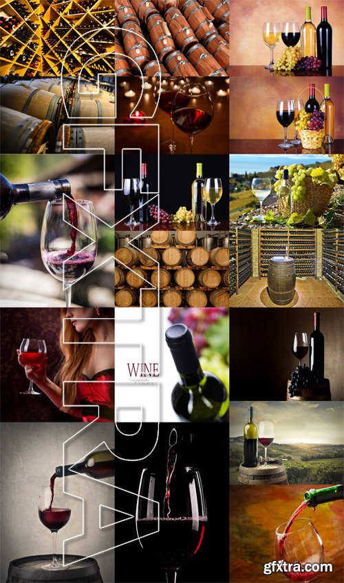 Stock Photos - Wine, 25xJPG