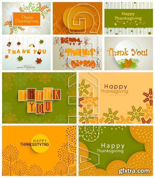Thanksgiving Day Vector Pack 1