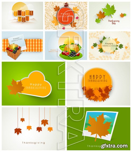 Thanksgiving Day Vector Pack 4
