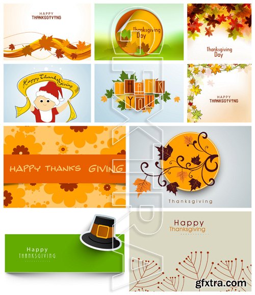Thanksgiving Day Vector Pack 3