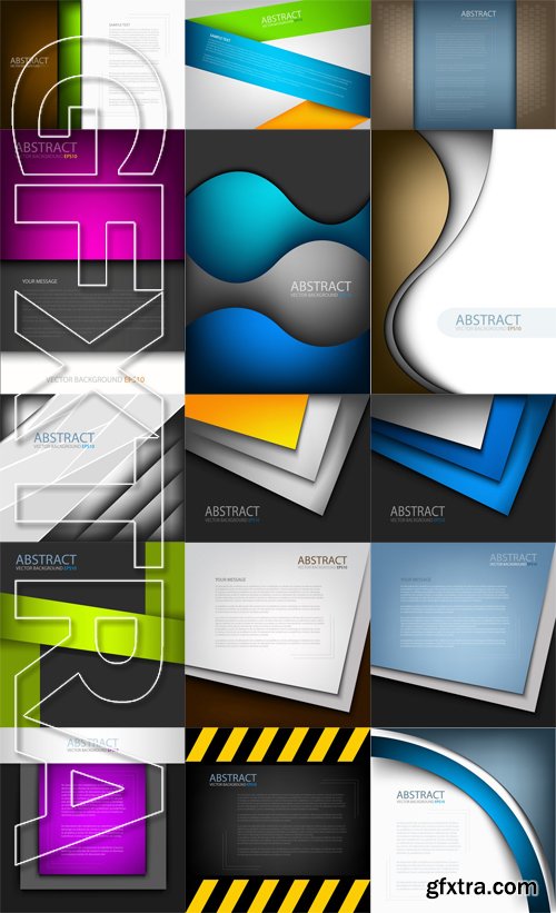 Stock Vectors - Abstract Background Paper, 25xEps