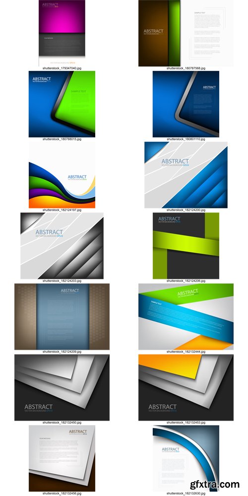 Stock Vectors - Abstract Background Paper, 25xEps