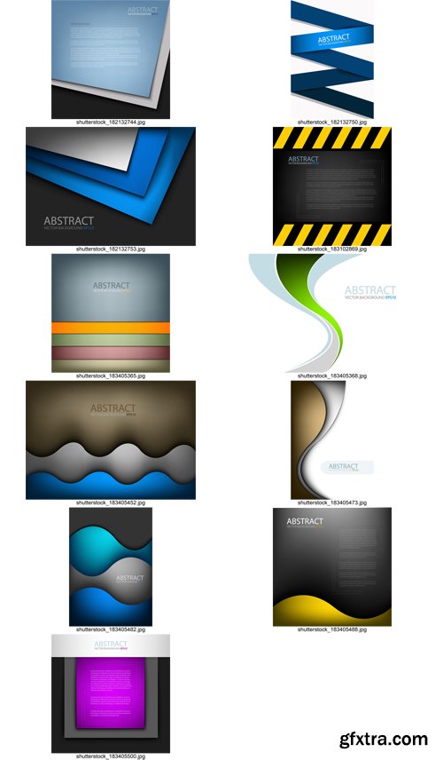 Stock Vectors - Abstract Background Paper, 25xEps