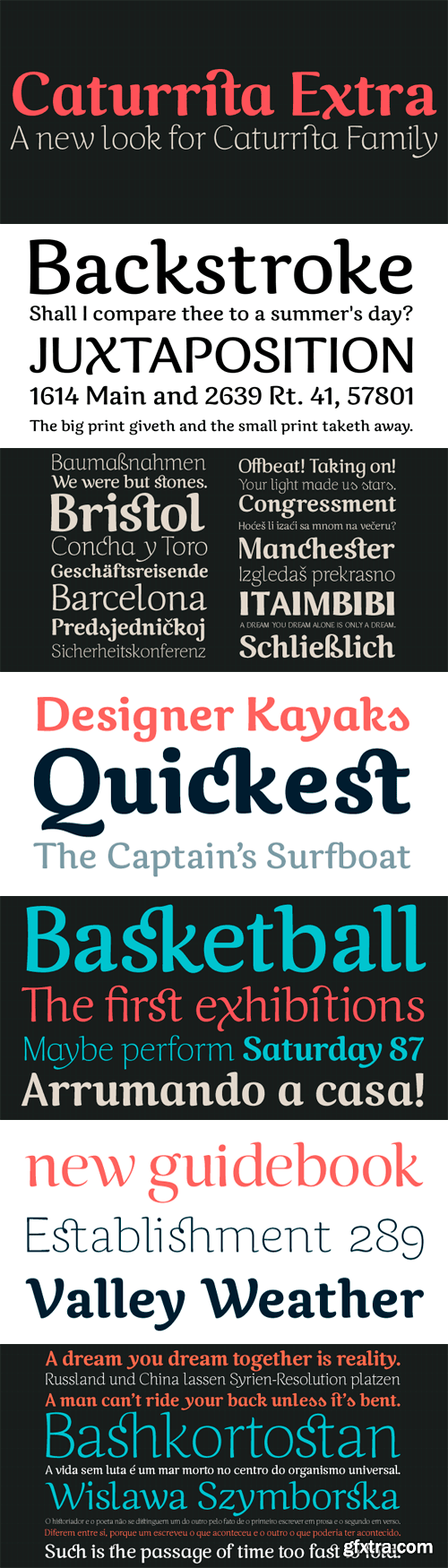 Caturrita Font Family - 5 Fonts for $40