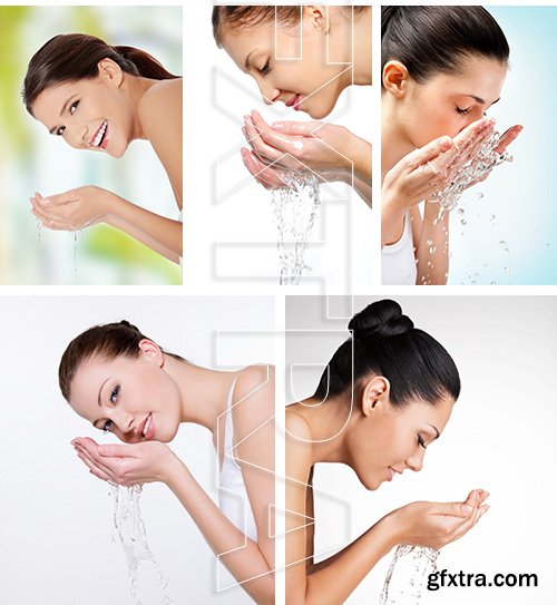 Amazing SS - Beautiful woman washing her face 23xJPG