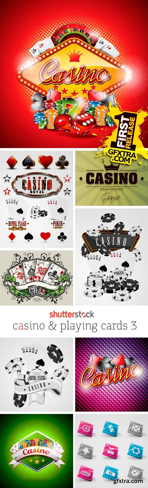 Amazing SS - Casino & Playing Cards 3, 25xEPS