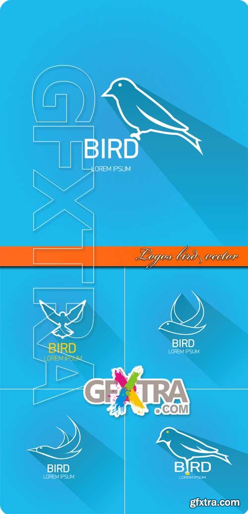 Logos bird vector