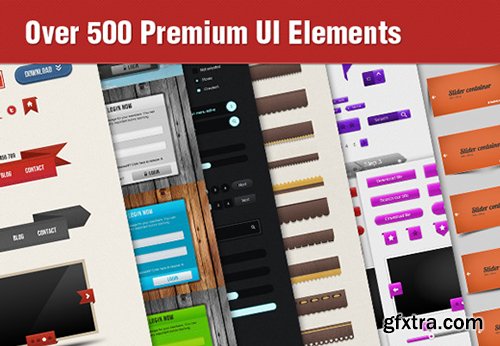 A Massive UI Bundle with Over 500 Premium Elements