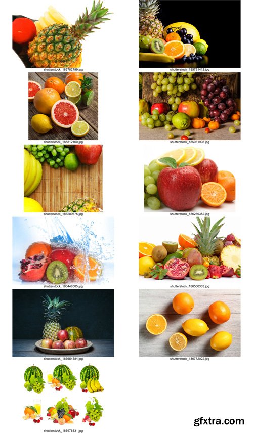 Stock Photos - Fruit, 25xJPG