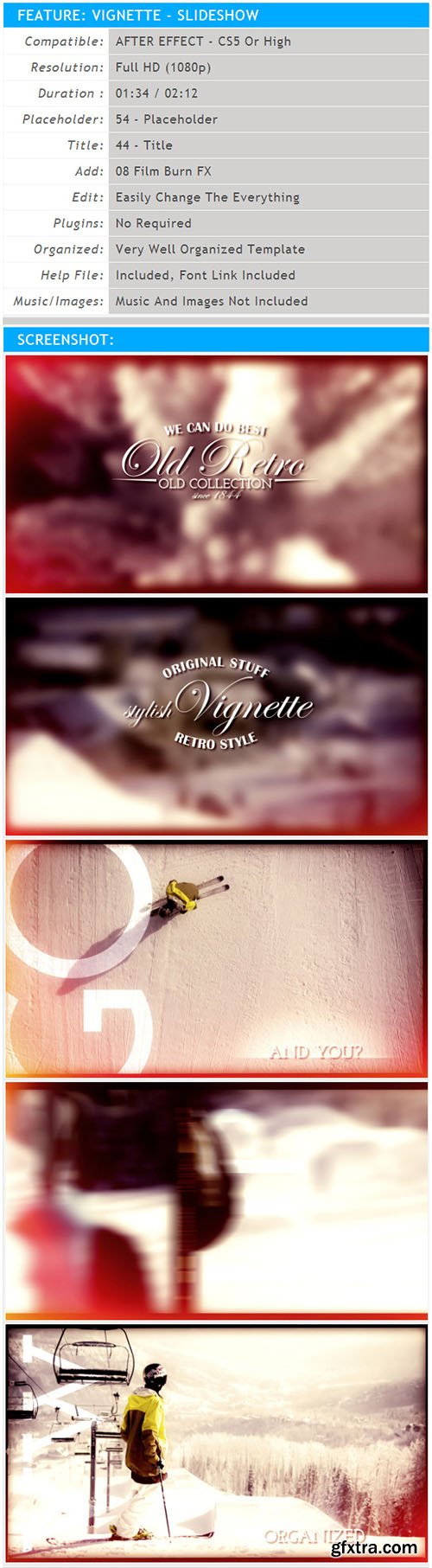 Videohive Vignette Slideshow 6674811