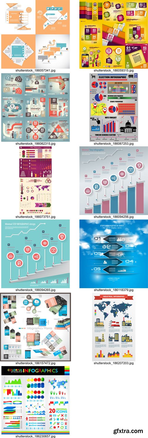 Stock Vectors - Infographics element 3, 25xEPS