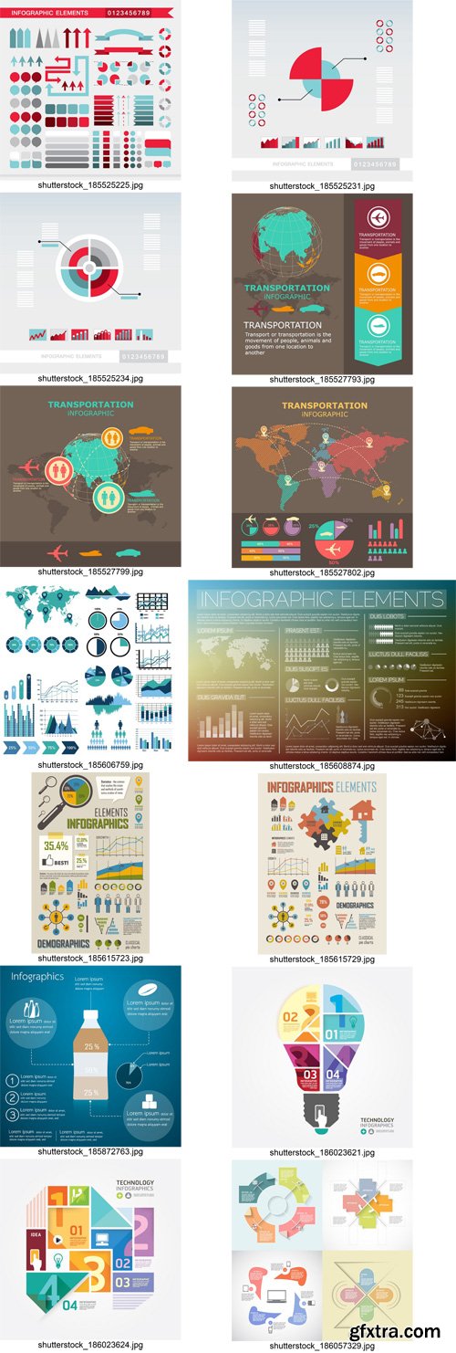 Stock Vectors - Infographics element 3, 25xEPS