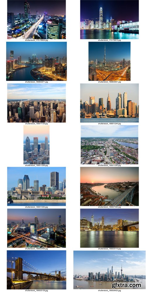 Stock Photos - World Cities 10, 25xJPG