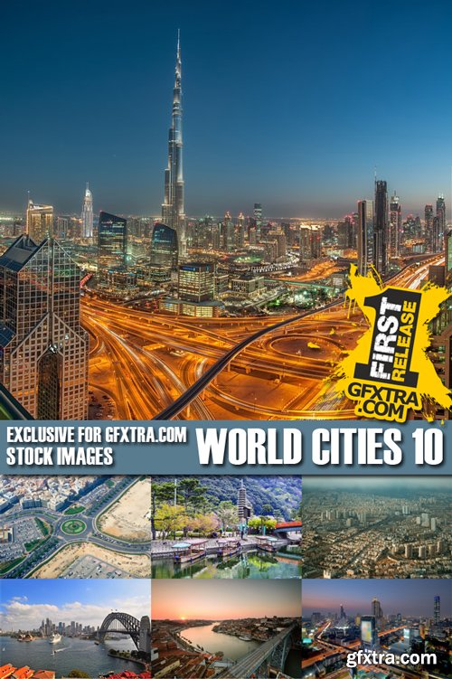 Stock Photos - World Cities 10, 25xJPG