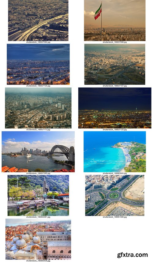 Stock Photos - World Cities 10, 25xJPG